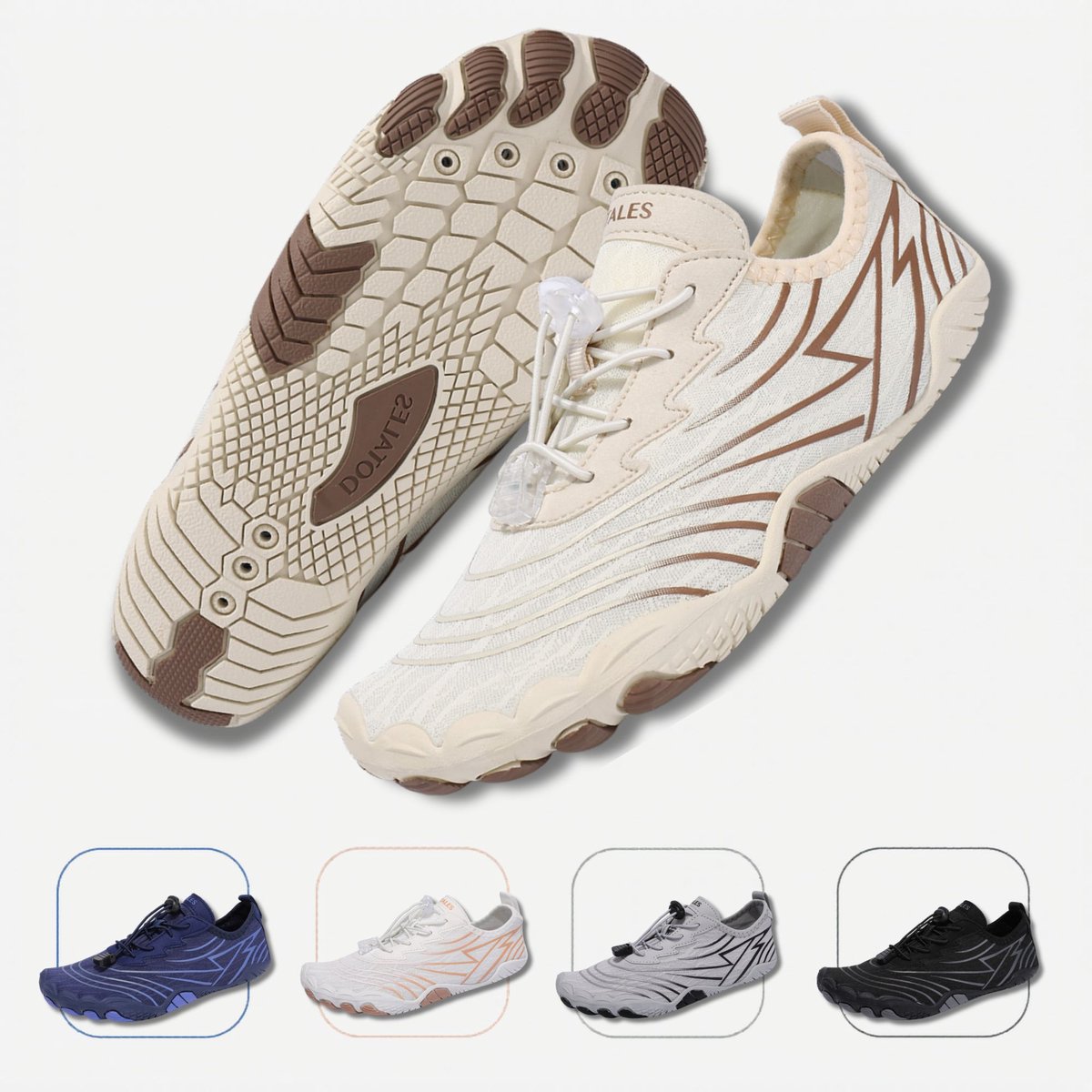 DOTALES - FlowStep barefoot schoenen Beige 42