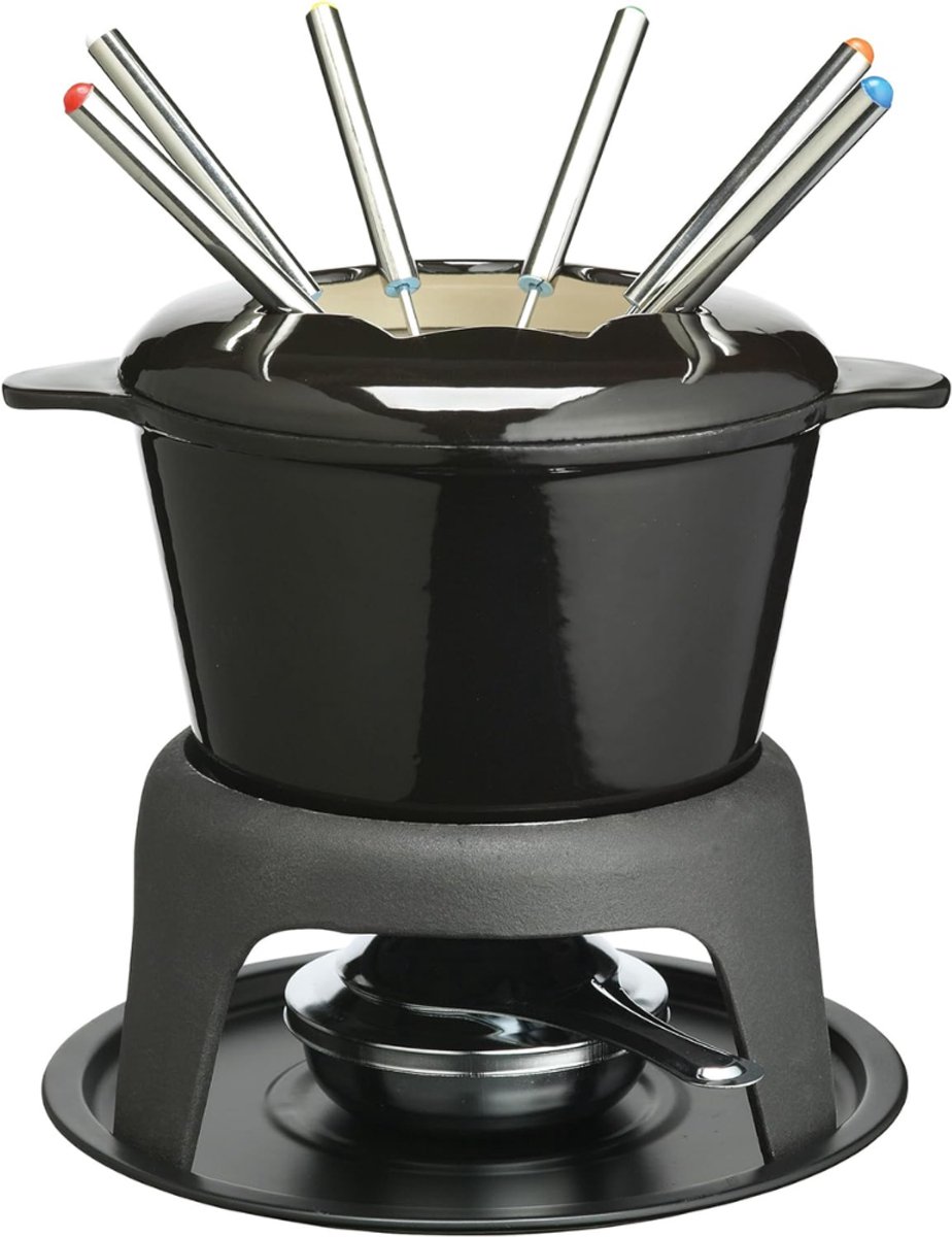 VLSelect®Fonduepan - Fondueset - Hotpot - Gietijzer
