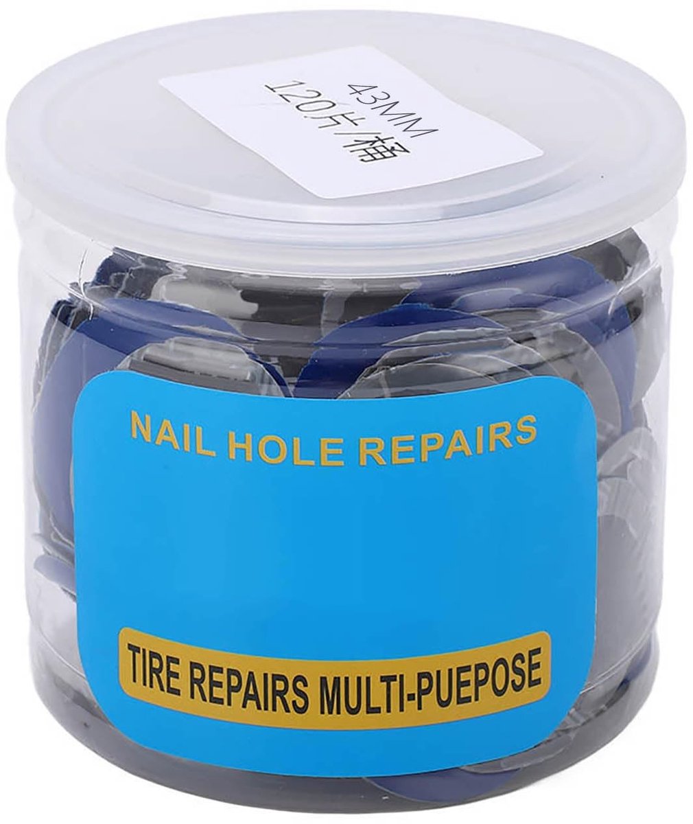 Allecto - Bandenreparatiepleisters - 120 Stuks - Compact en Handig - Natuurrubber - Tubeless Patches - Geschikt voor Auto Fiets Motorfiets