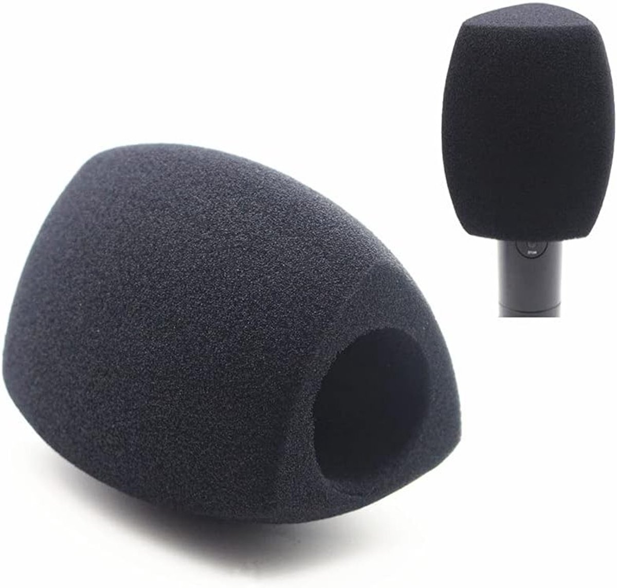 Schuim Microfoonhoes voor Handheld Interview Microfoons - Zwart, Blauw, Rood