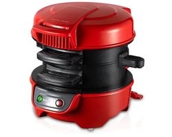 Archi Sandwich maker – Toaster - 2-in-1 sandwich & hamburger maker – Anti-aanbak - Rood – 220V – compact keukenapparaat
