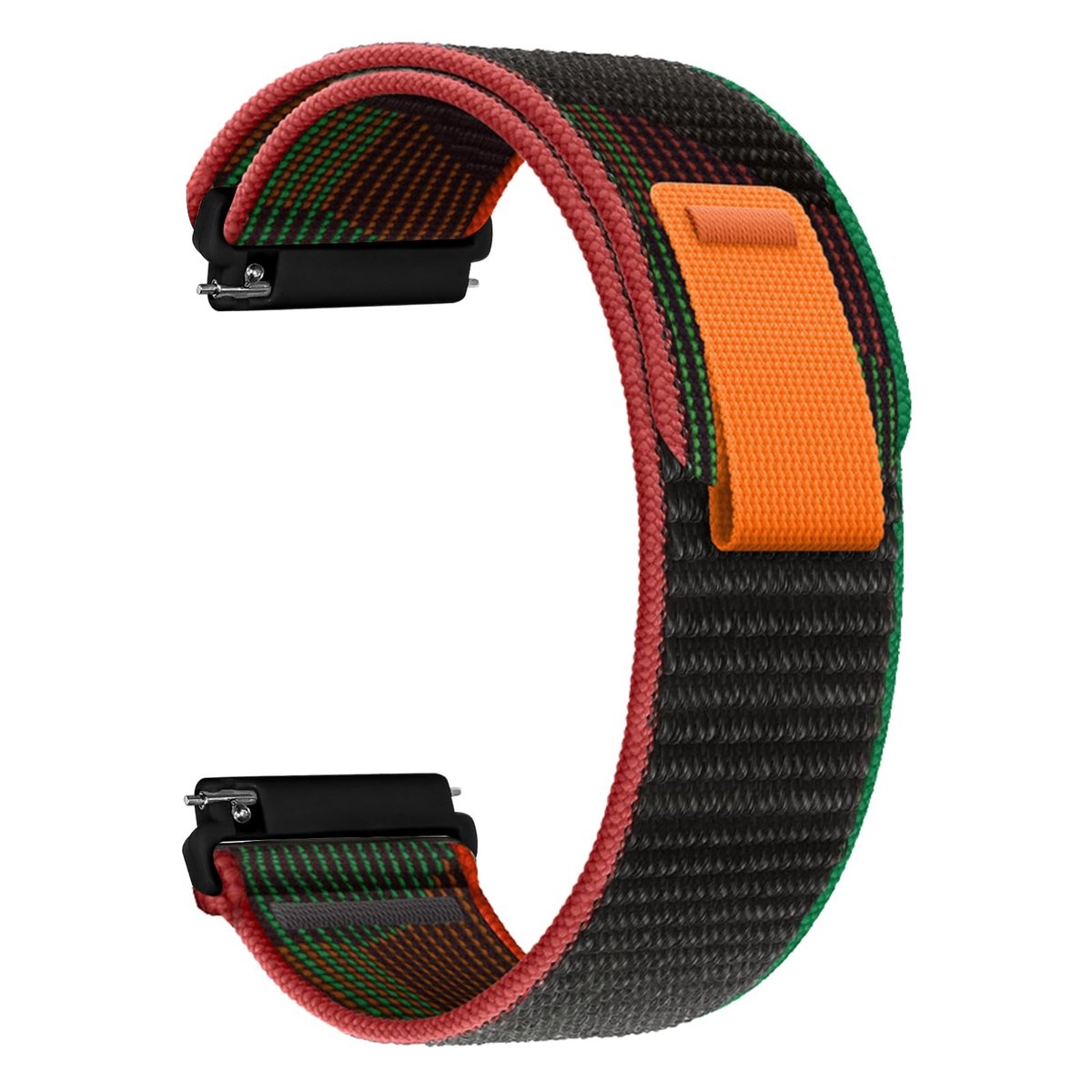 NTHProducts - Nylon Sport Bracelet - Verstelbare Horlogeband - Comfortabel en Duurzaam - Blauw Geel - Geschikt voor 22mm en 20mm - Voor Mannen en Vrouwen