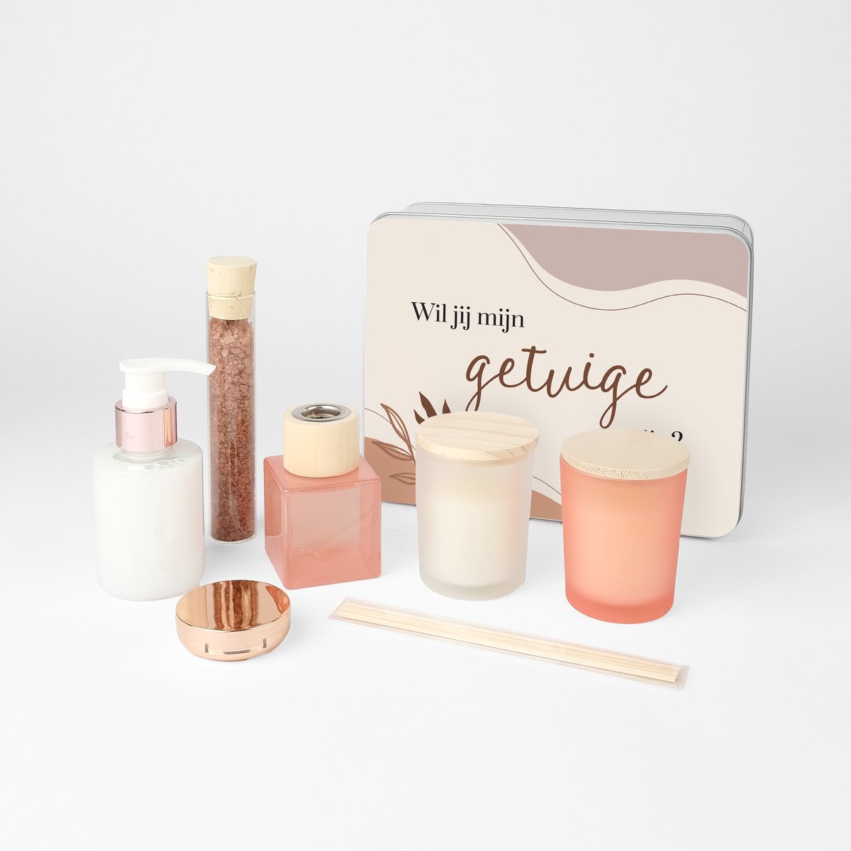 Getuige vragen - Wil jij mijn getuige zijn - Geschenkset vrouwen - geschenkdoos - Cadeau getuige - Boho design