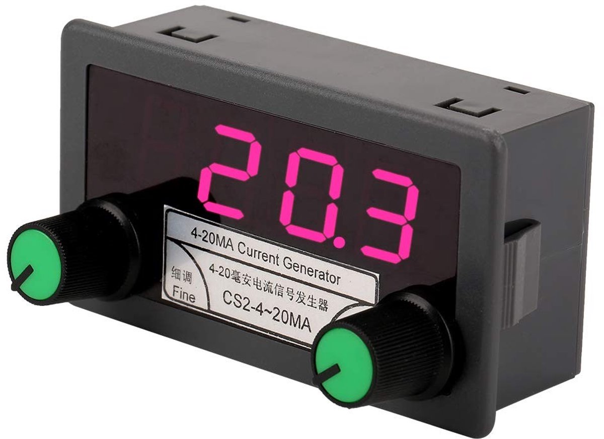 Allecto - Power signal generator - 4-20mA DC - Digitale stroomgenerator - Grijs - Constant current output - Precisie bij het afstemmen - Geschikt v...