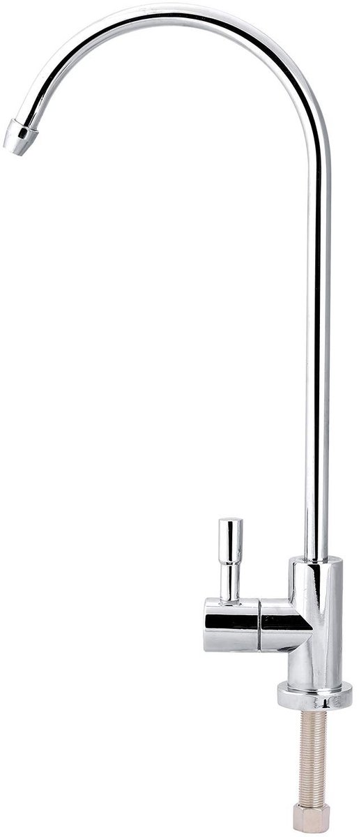 Allecto - Aanrecht Kraan - Zinklegering - Duurzaam Design - Chroom - Keuken Water Filter Kraan - Geschikt voor Omgekeerde Osmose - Elegant en Prakt...