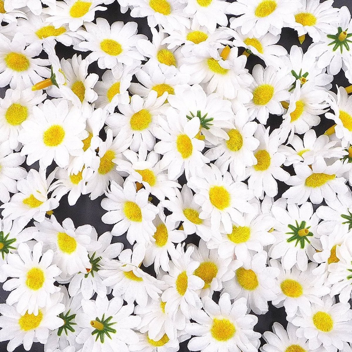 Allecto - Kunstbloemen - Witte Margrieten - Perfect voor Bruiloften - 100 Stuks - Decorati
