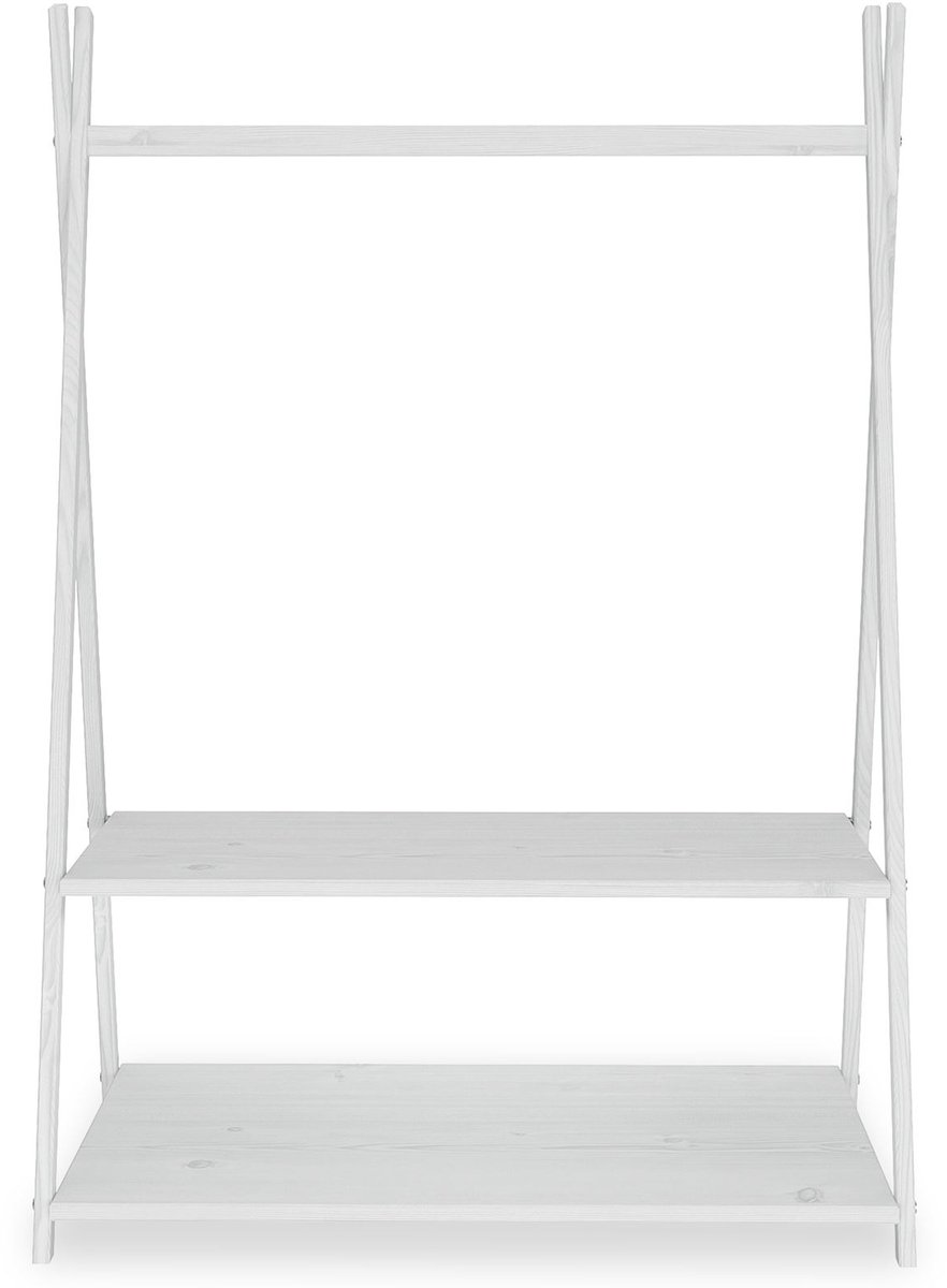 Kinderkast DANILO met 2 legplanken – Wit