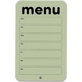 GreenStory - Menuplanner - Zelfklevend - Maaltijdenplanner - Groen - met Sticky Pen