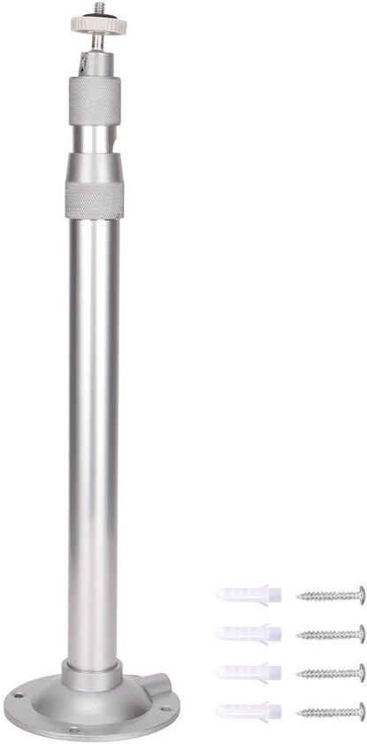 Universele projector plafondbeugel 360° draaibaar 90° kantelbaar aluminium muurbeugel tot 5 kg voor camera/projector