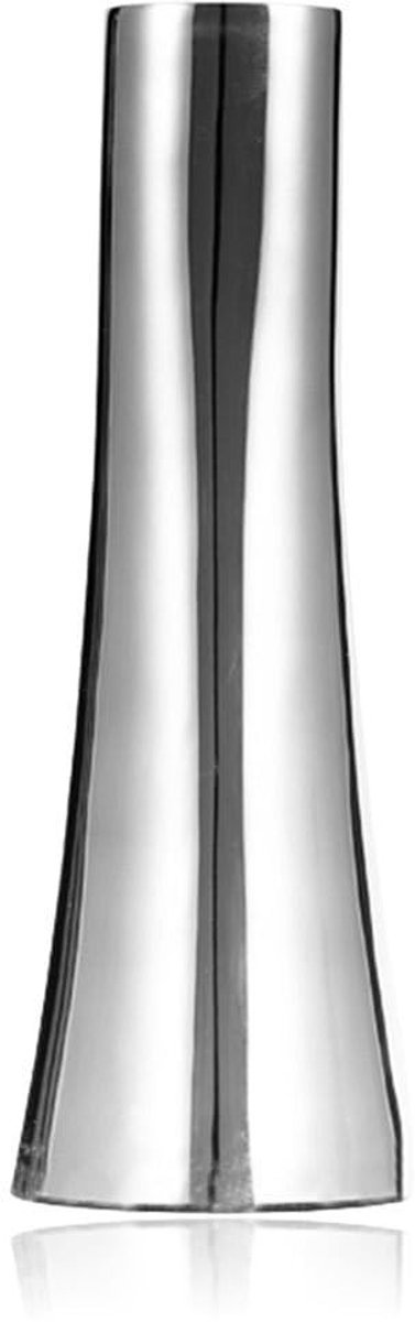 MTTProducts - Stalen Vaas - Decoratie Vaas - Elegant en Modern - Zilver - Bloemenvase - Geschikt voor Woonkamer - Kleine Formaat