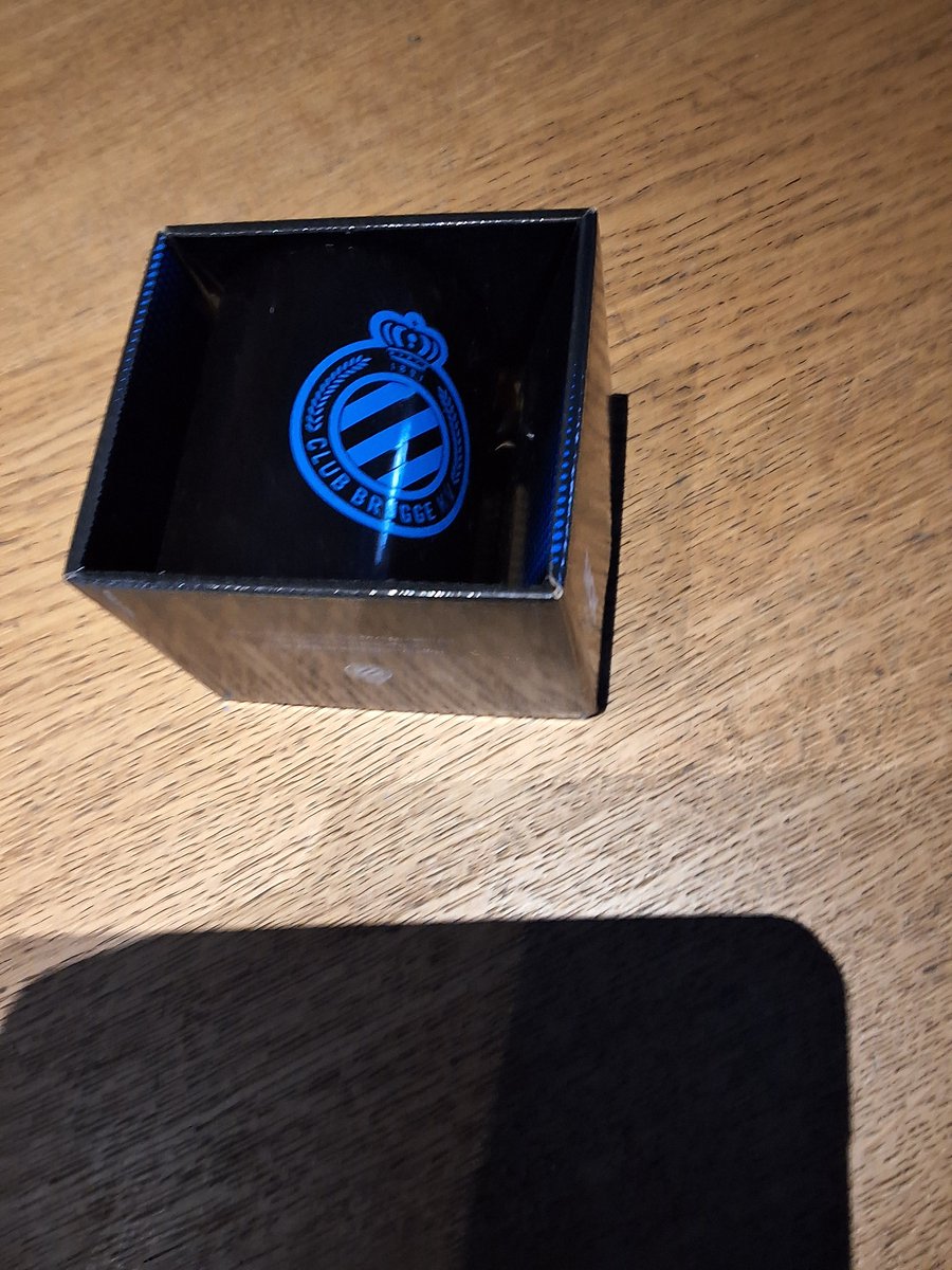 Club Brugge moka tas blauw met logo 9.5x7.50cm