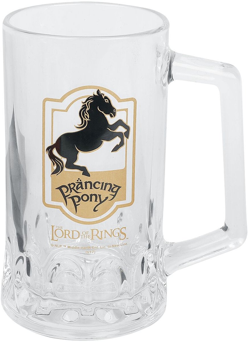 The Lord Of The Rings Prancing Pony Unisex Bierkan - helder - Standard