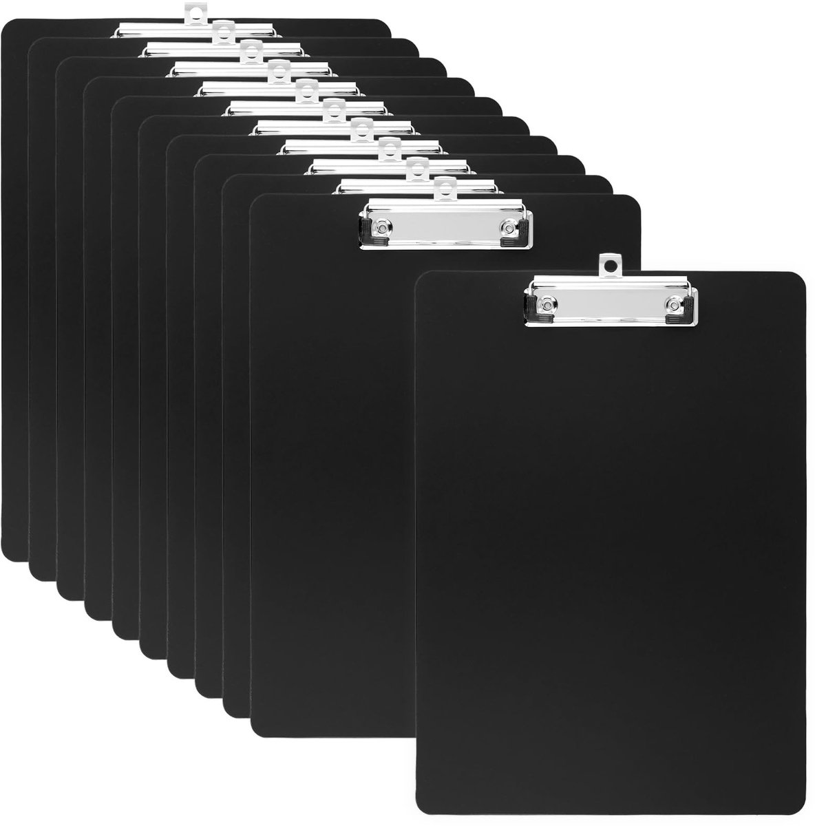 MTTProducts - Clipboard Folder - A4 Clipboards - Sterk en duurzaam - Zwart - Kantoorbenodigdheden - Ideaal voor kantoor en school - 10 stuks