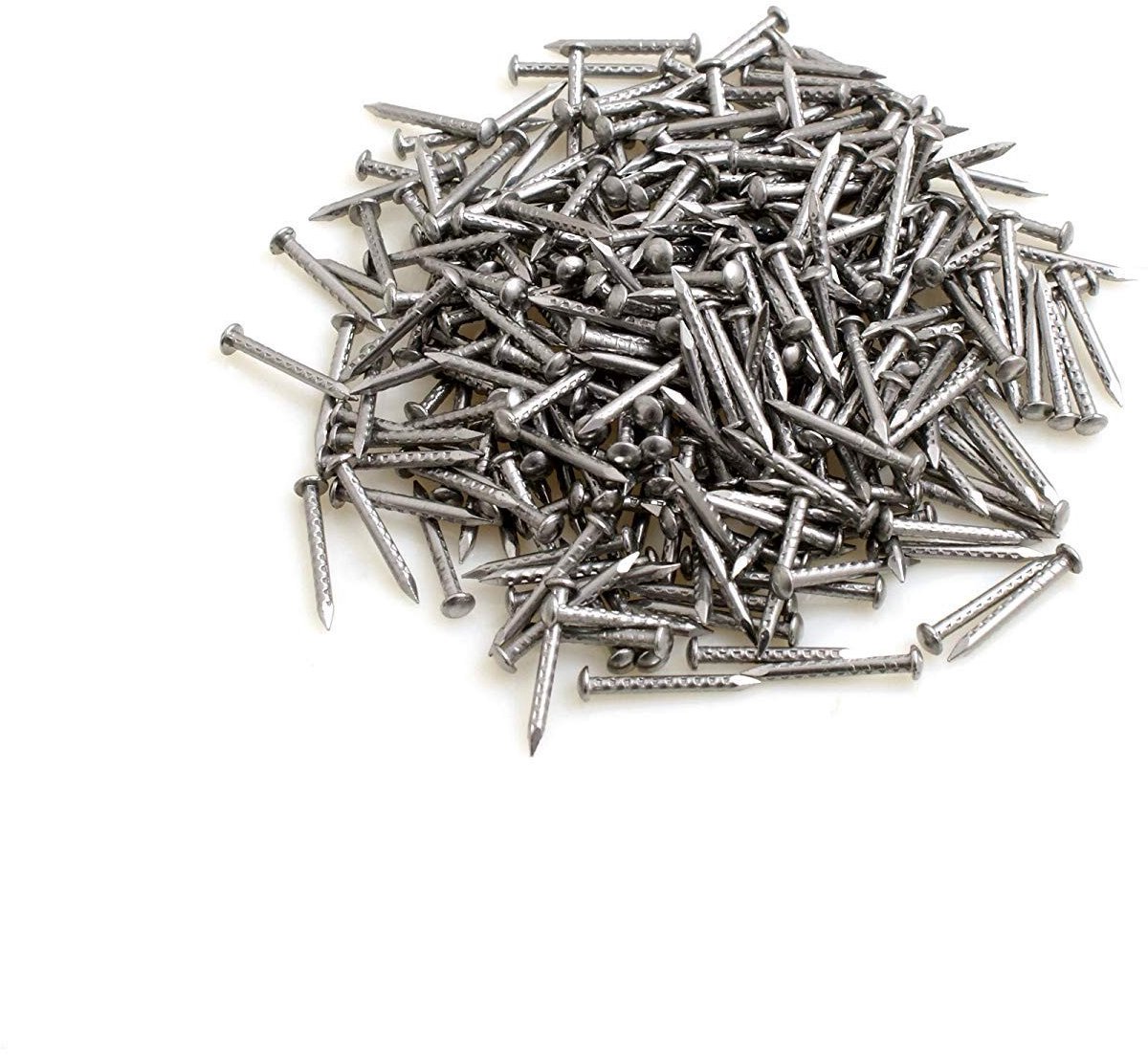 Byshayne - Harpoon Nails - 100 Stuks - Metaal - 17 x 1.7 mm - Voor Houtbewerking - Ruw Gepunt - Zilver