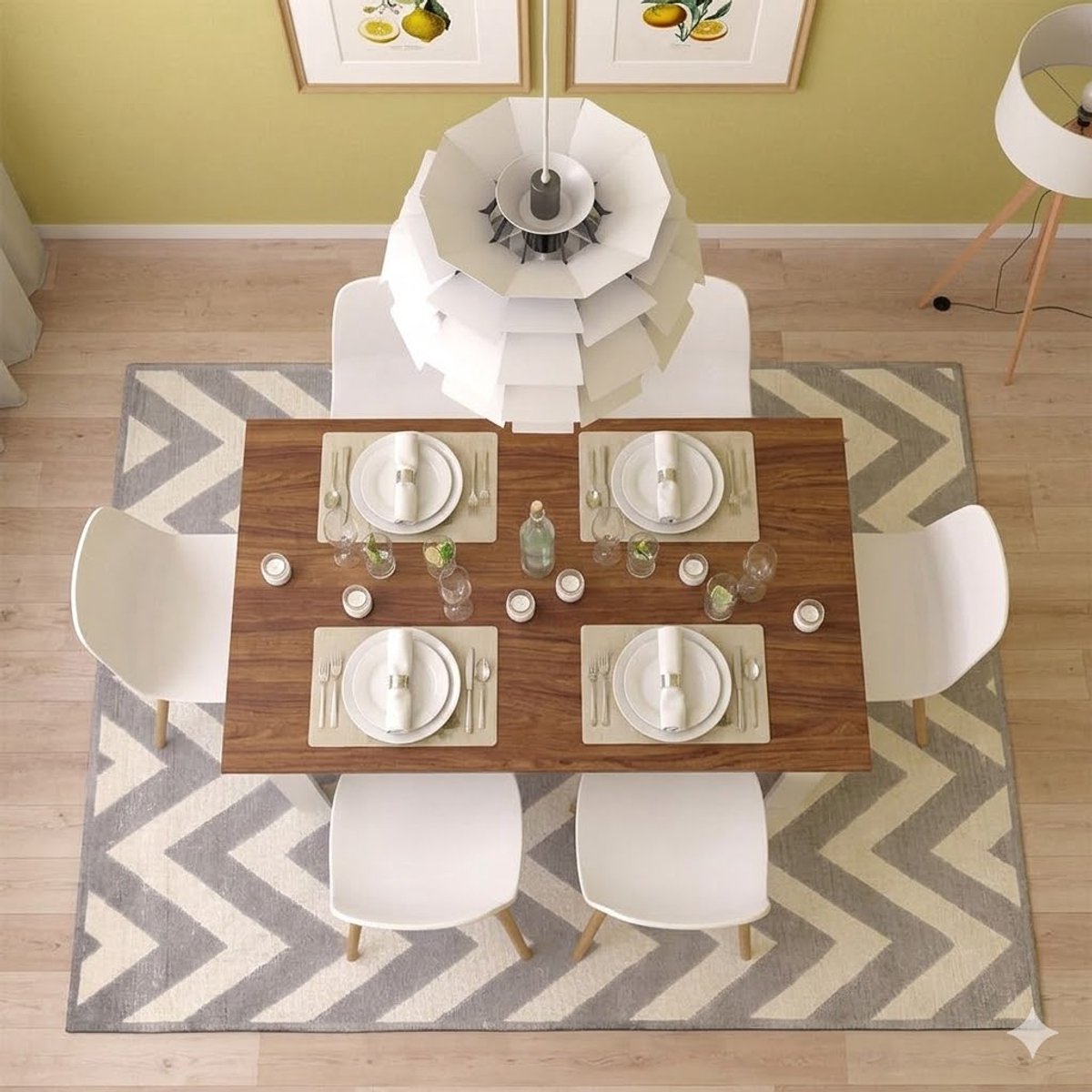 Eettafel rechthoekig 140 x 90 x 76 cm – walnootkleur – moderne keukentafel van houtlook – stevige eetkamertafel voor 4-6 personen – Vermissen