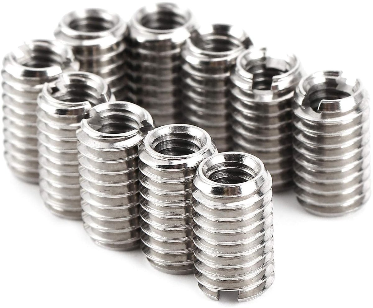 Dailygoody - Draad Reparatie Insert - Zelftappende Draad Insert - 10st 10mm - Binnendraad M4 x 0,7 - Buitendraad M6 x 1mm - Geschikt voor diverse toep..