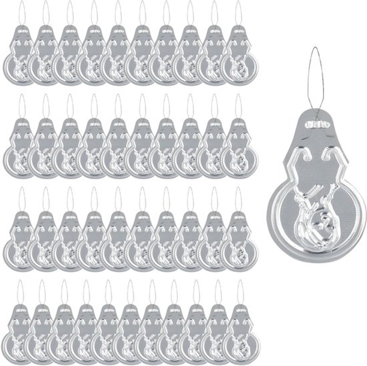 100 Stuks Aluminium Naaldinrijgers - Ergonomisch Handvat - Compact en Lichtgewicht