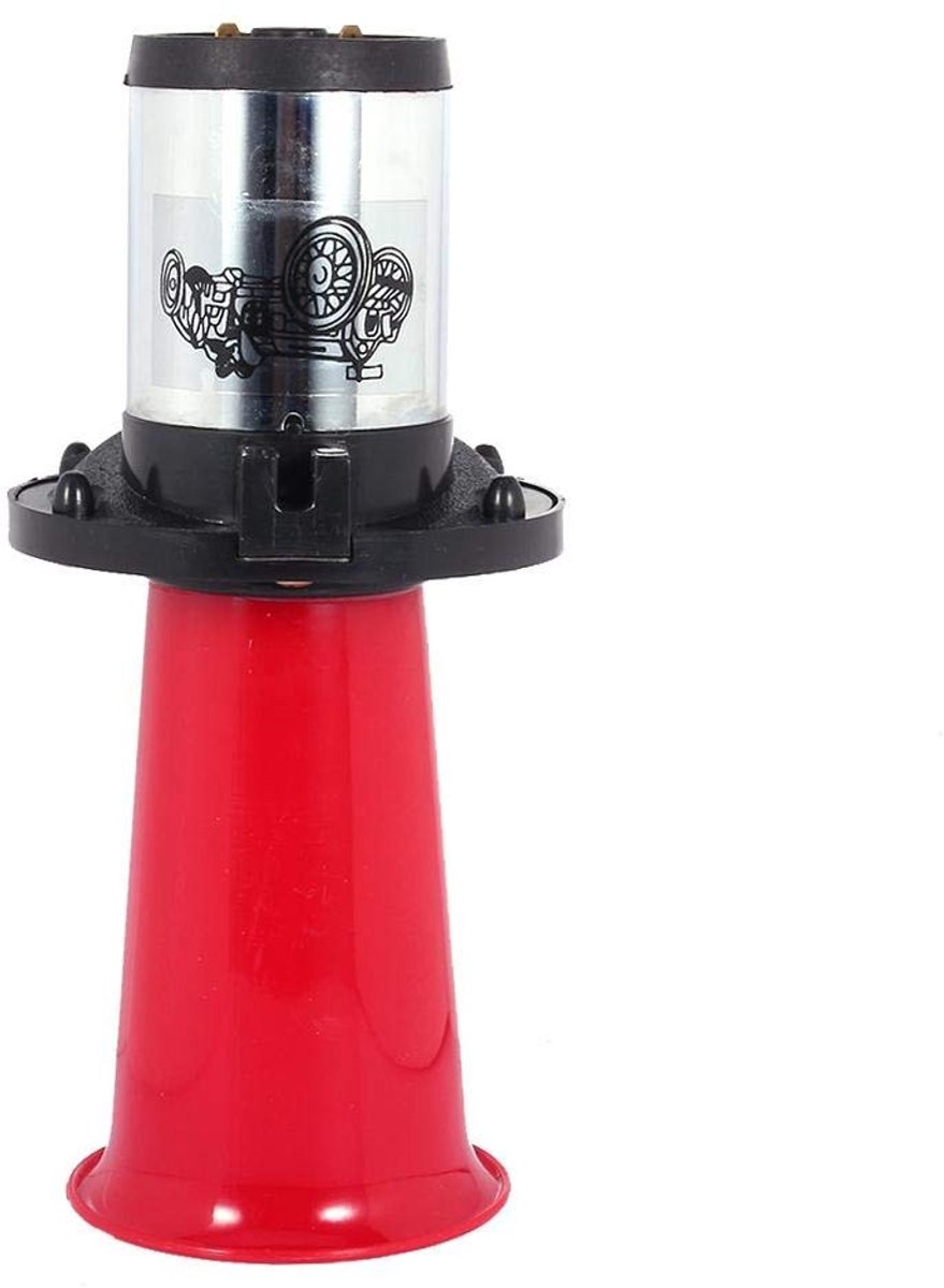 Dailygoody - Classic Horn - Vintage Auto Hoorn - 110 dB Geluidsniveau - Zwart, Rood en Zilver - Perfect voor Passagiersauto's - Retro Klank