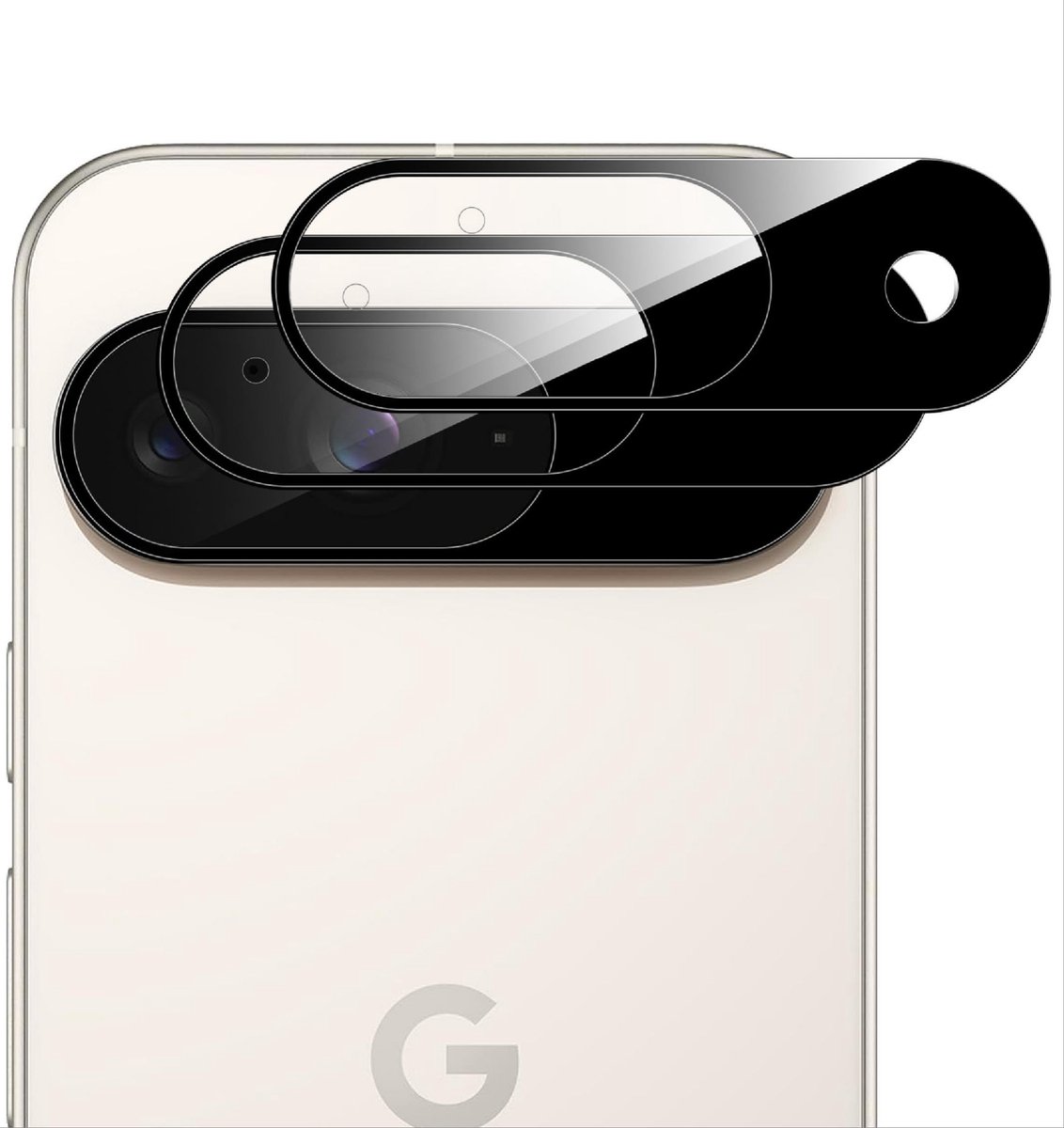 Dailygoods - Dailygoody - cameralensbescherming - Google Pixel 9 - HD gehard glas - krasbestendig - anti-vingerafdruk - camerabeschermfolie - bescherming voor smar.