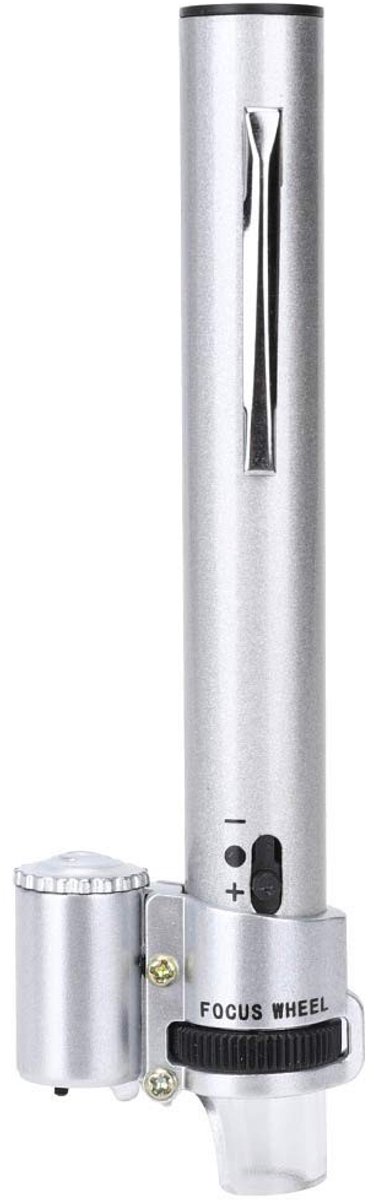 Dailygoody - Pen Type Microscoop - Draagbare Vergrootglas - Verstelbare Scherpstelling - Mini Microscoop - LED Verlichting - Geschikt voor Onderzoek -...