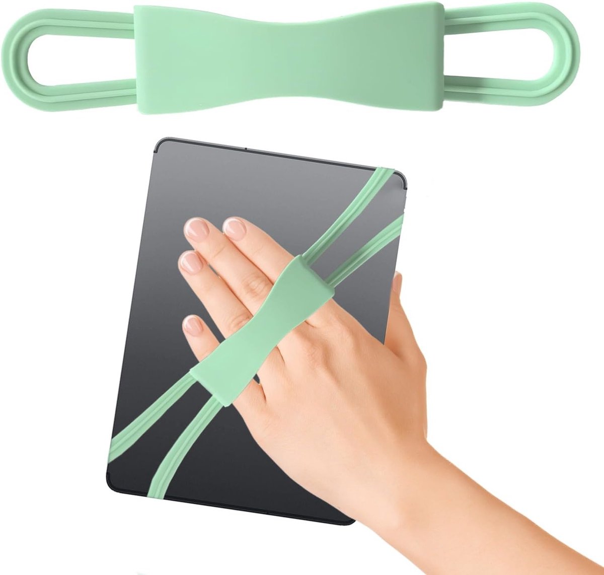 Comfortabele silicone handband voor e-readers, ideaal voor eenhandig gebruik en langdurig lezen, duurzaam en betrouwbaar accessoire