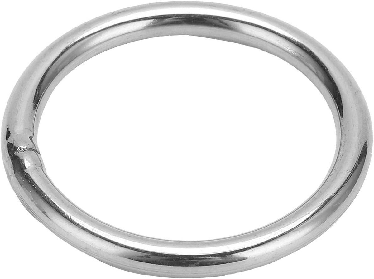 Ronde Ringen van RVS voor Camping en Rigging, 10 Stuks, 4x40mm O-Ringen voor Duurzaam Gebruik