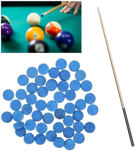 50 Stuks Snooker Cue Tips - Vervangende Billiard Pool Stick Tips voor 9mm Cues, Ideaal voor Billiard en Snooker Accessoires — afbeelding 4