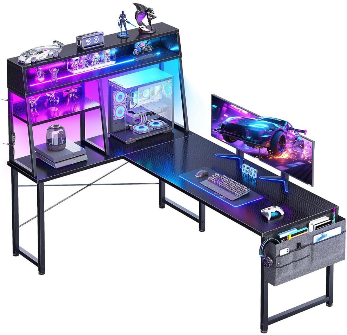 MKSS®Hoekbureau Gaming - Bureau L Vormig - Computer Desk