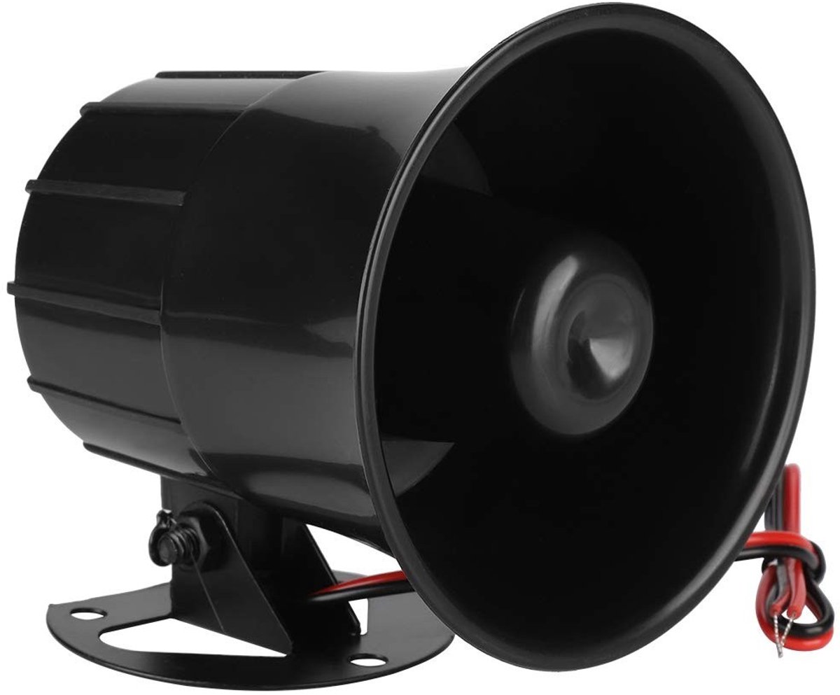 Dailygoods - Dailygoody - Outdoor Sirene - Veiligheidsalarm - Hoge geluidskwaliteit - Zwart - 110dB - Bescherming voor woning - Alarm