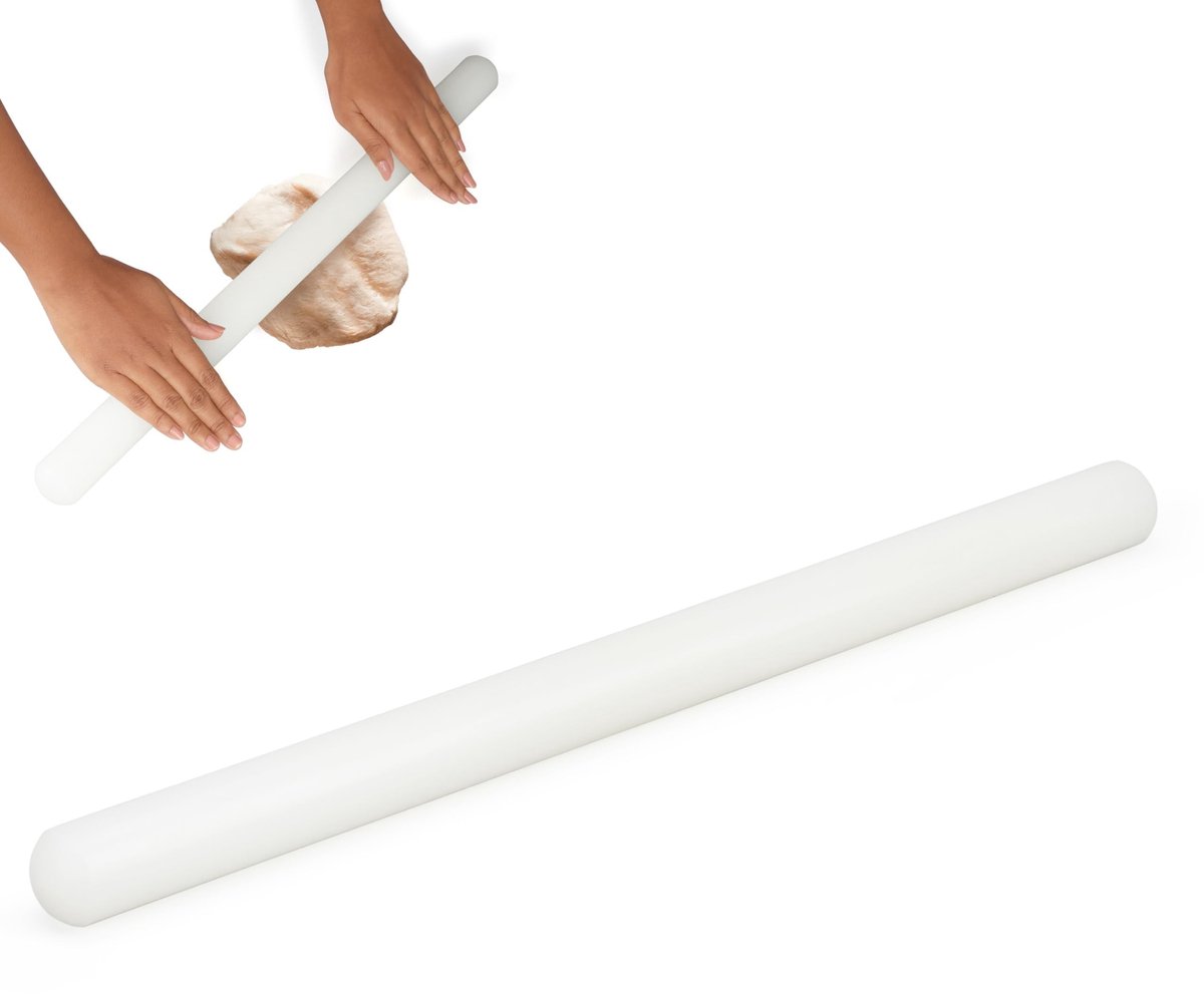 Dailygoods - Dailygoody - Polyethyleen Rol Pen - Professionele Franse Roller - Grote Non-Stick Deegroller - 50 cm - Voor Fondant, Pizza Deeg en Taartkorst