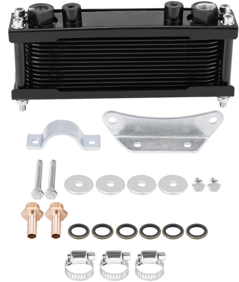 Dailygoods - Dailygoody - Qiilu Universele Motoroliekoeler 50CC-200CC Aluminium Radiator - Verbeterde Koeling