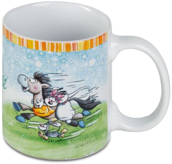 Diddl - tasse - mug dans un joli emballage cadeau - Wollywell en bleu