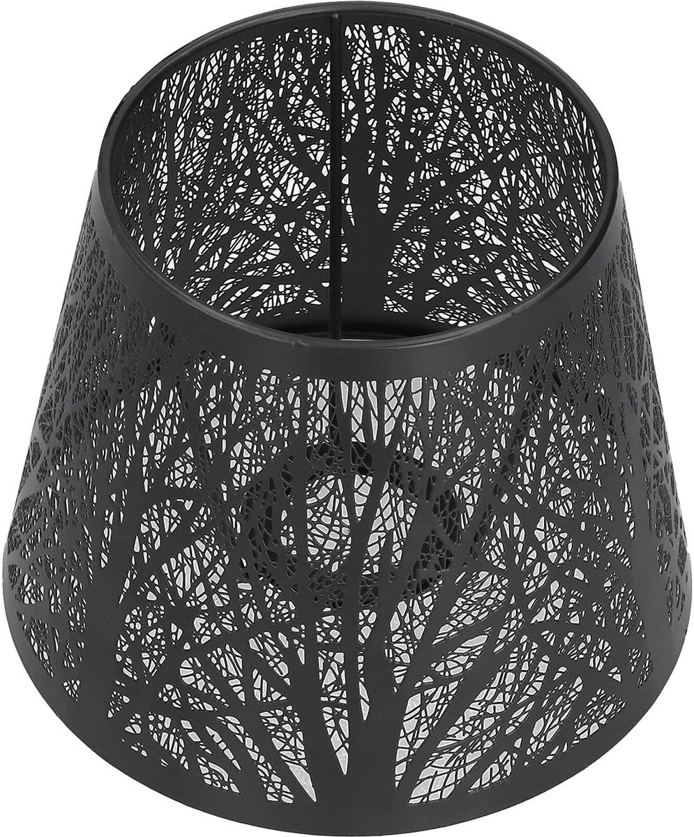 Dailygoods - Dailygoody - Kleine Lampenkap - Smeedijzeren Lampenkap - Stijlvol Design voor Slaapkamer - 19x15x13 cm - E27 Mini Lampenkap - Perfect voor Tafellamp e