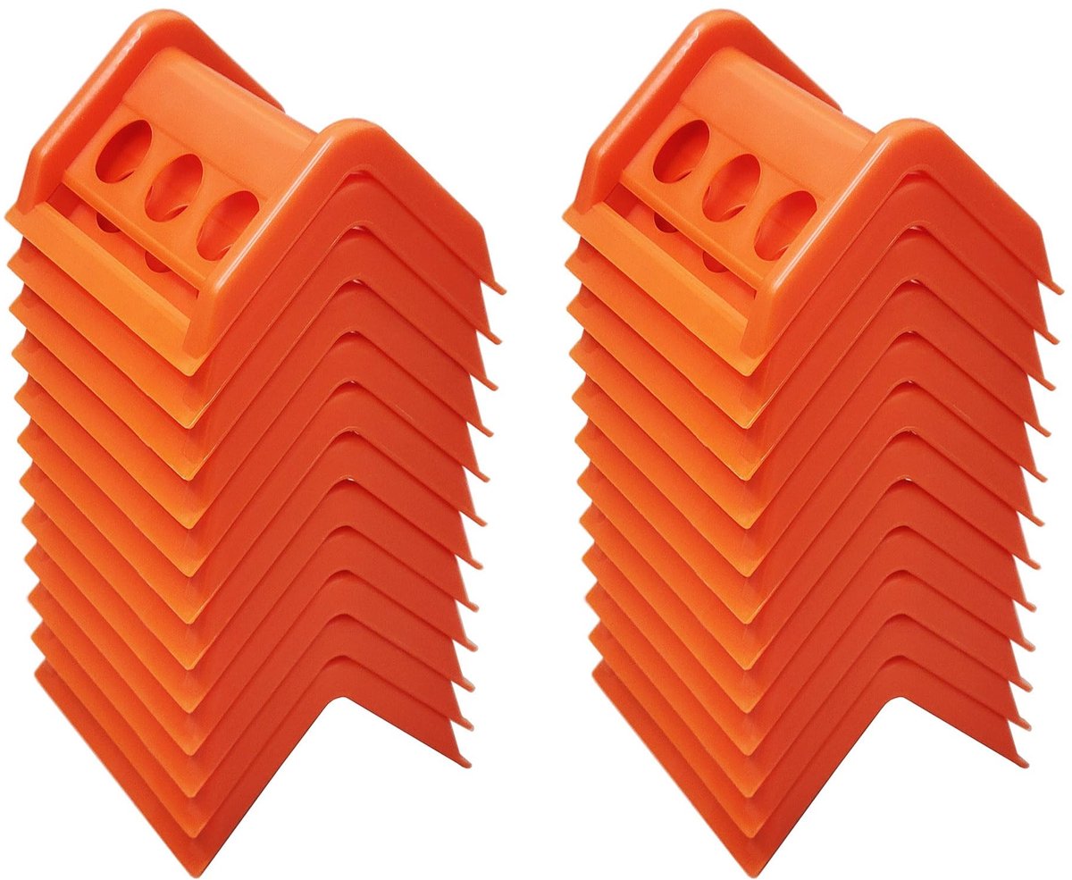 Dailygoods - Dailygoody - Hoekbeschermers - Heavy Duty - 40 Stuks - Oranje - Bescherming voor vrachtwagens - Veiligheid - Transport