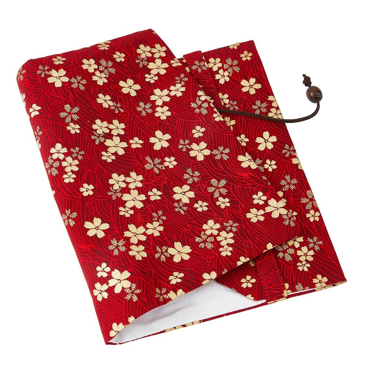 Dailygoods - Dailygoody - Decor boek mouw doek cover - Wasbare stof - Rood met bloem patroon - Geschikt voor scrapbook en dagboek - 214 x 528 mm