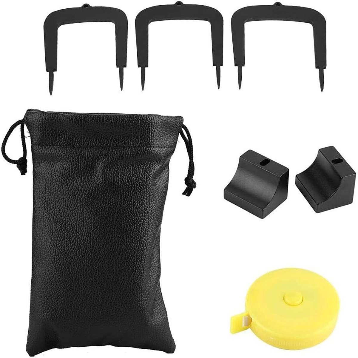 Dailygoods - Dailygoody - Golf Putter Kit - Golf Putting Doel - Lichtgewicht Aluminium - 3 Doelpoorten - Ideaal voor Thuis en Op de Golfbaan