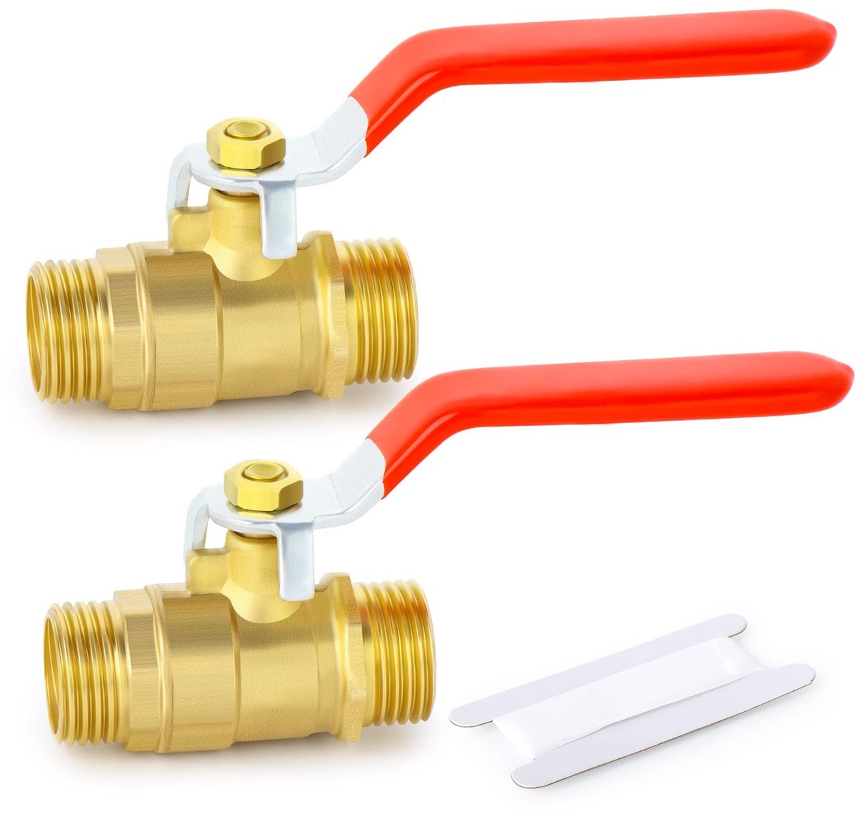 Dailygoods - 2 Stuks 1/4" BSP Messing Kogelkraan met Connectors