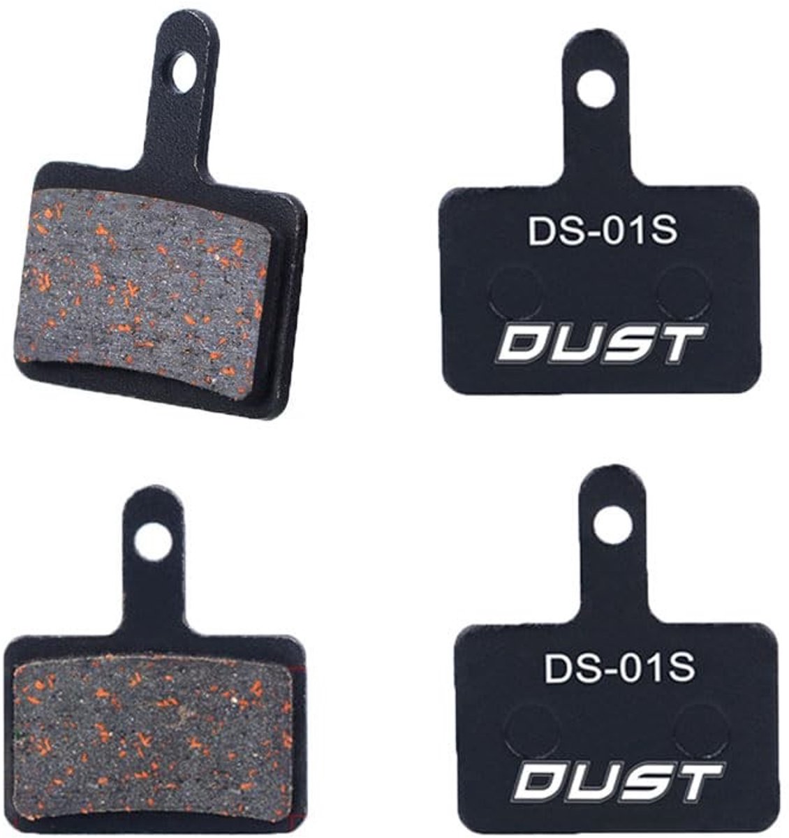 Dailygoods - Dailygoody - Fiets Remblokken - Schijfremblokken - Duurzaam en Veilig - Unisex - Hoge Temperatuur Bestendig - Koper en Hars Fiber - Geschikt voor Fiet