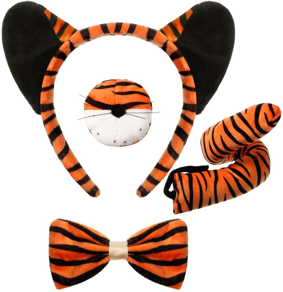 Dailygoods - Dailygoody - tijgerkostuum - Halloween kostuum - levendige stijl - kinderkostuum - dieren kostuum - perfect voor feesten - inclusief accessoires