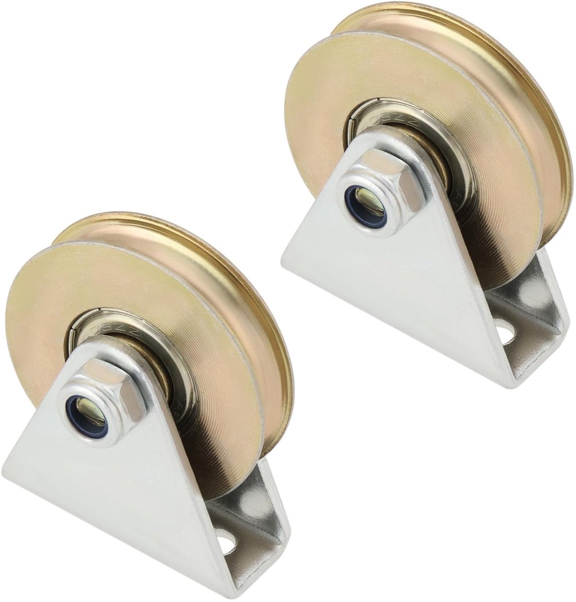 Dailygoods - U-groef Kabelkatrollen Set van 2 met Draagkracht van 100 kg