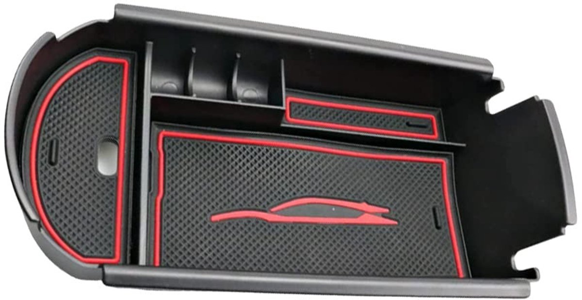 Dailygoods - Dailygoody - Riloer Center Console Armsteun Box Tray voor Toyota C-HR 2018-2022 - Rood