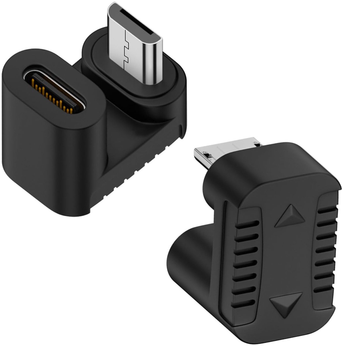 Dailygoods - USB C naar Micro-USB Oplaad- en Gegevenskabel U-vorm 180 Graden
