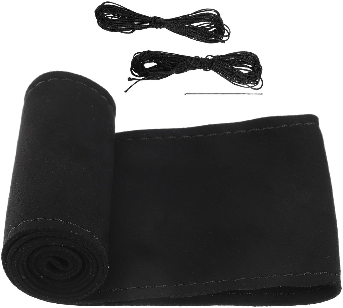 Dailygoods - DIY Stuurwielhoes van Suède met Zwarte Stiksels