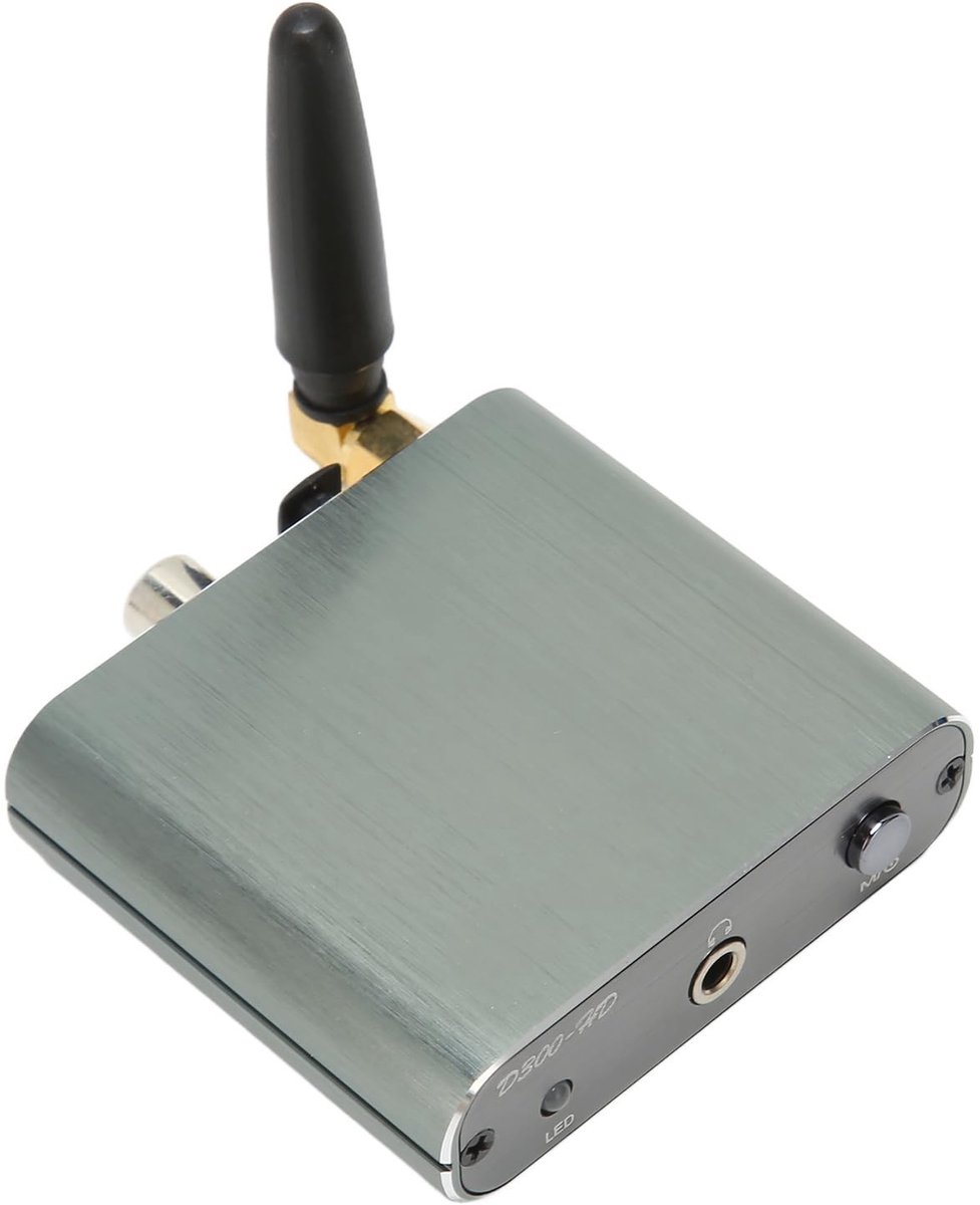 HiFi Bluetooth-audioadapter met APTX Lage Latentie - Bluetooth-audio-ontvanger met Groot Bereik - AUX Optische Coaxiale Uitgang - Luidsprekers .