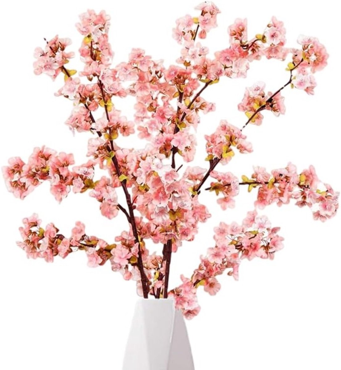 3 Stuks Kunstmatige Kersenbloesem Takken van 90 cm - Zijde Kersenbloesem Stelen voor Bruiloft en Huisdecoratie, Roze Bloemen