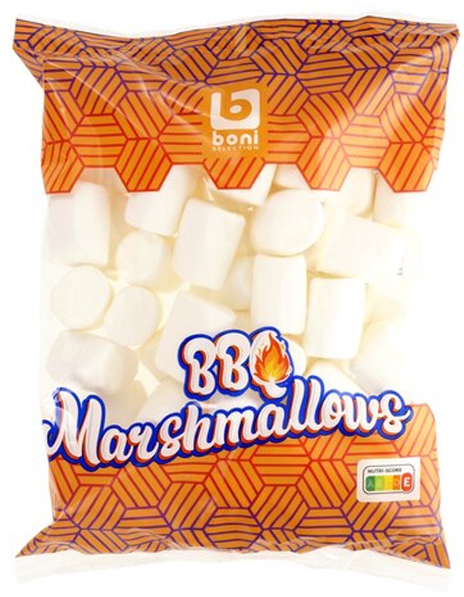BONI Marshmallows BBQ Wit 300g – Zachte Grill Marshmallows – Perfect voor BBQ, Kampvuur & S’mores