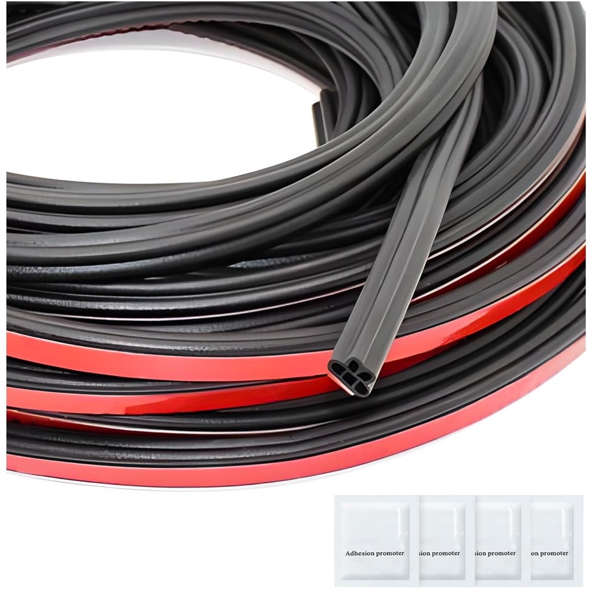 Dailygoods - Dailygoody - Afdichtingstape - Rubber - Waterdicht - 16 meter - Zelfklevend - Voor voertuigen - Zwart