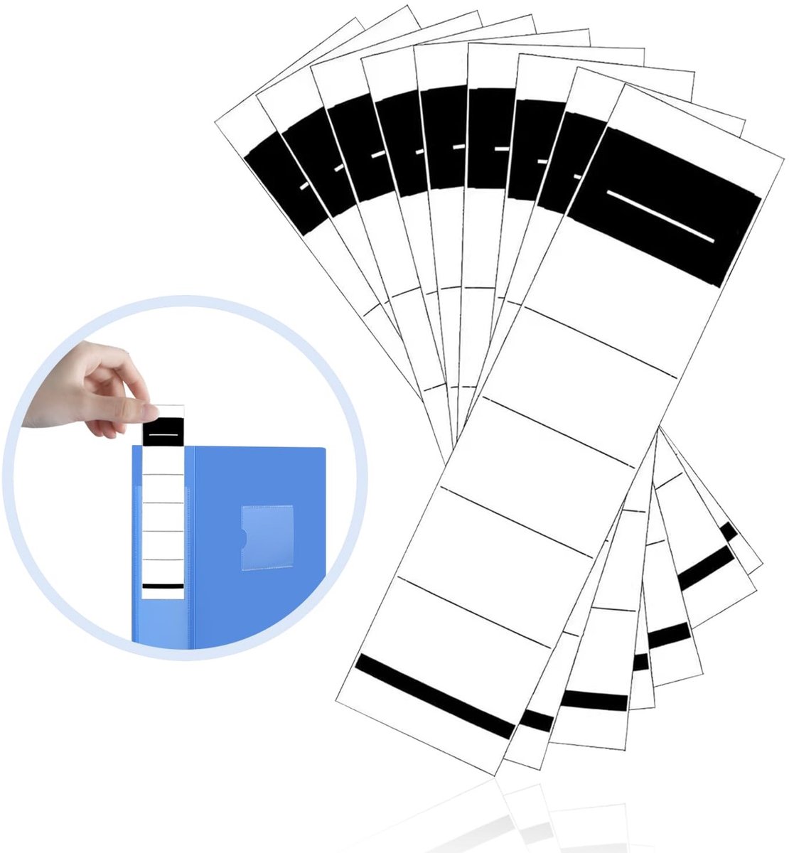 Dailygoods - Witte Zelfklevende Etiketten voor Documenten, 50 Stuks