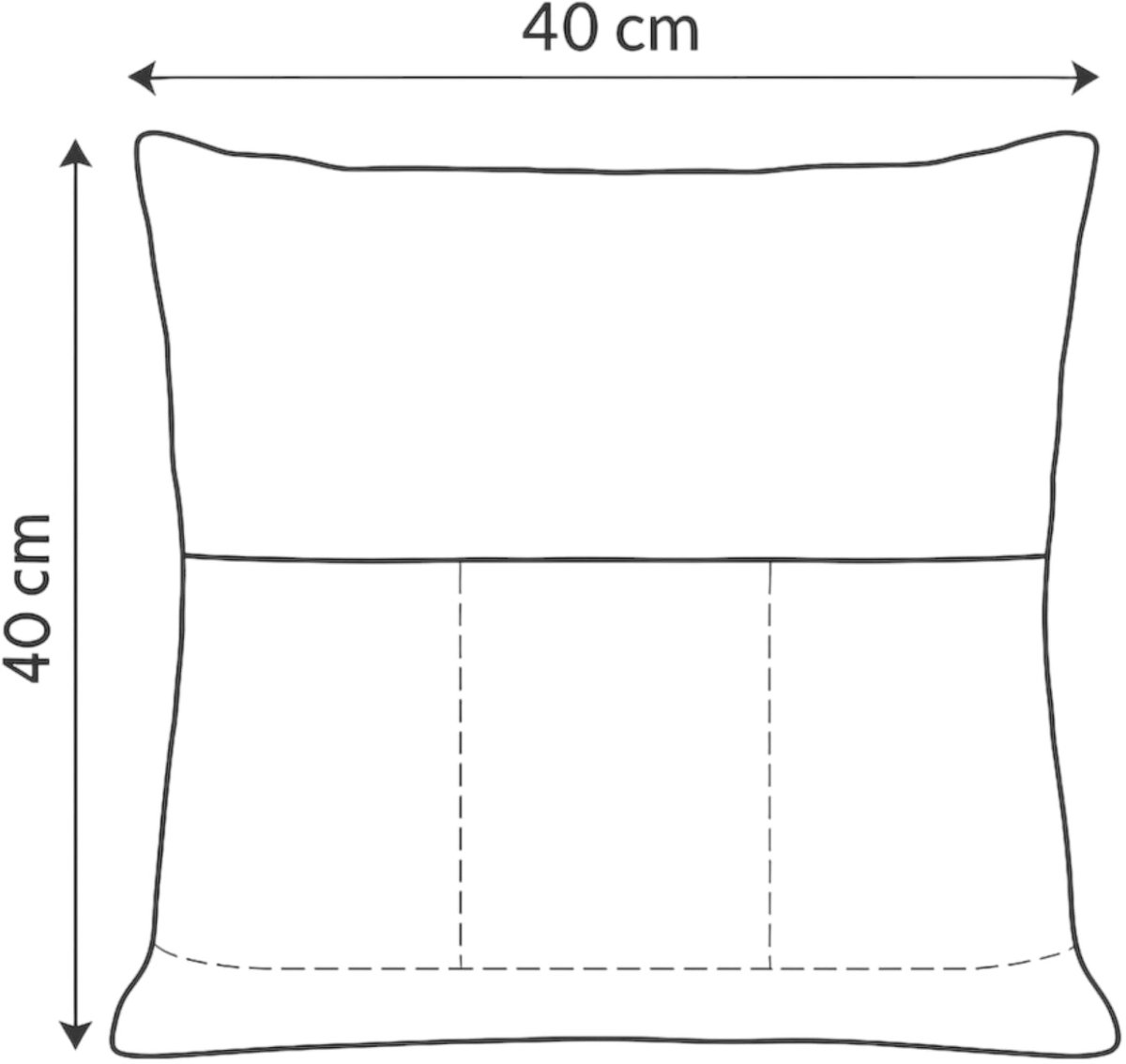 Dailygoods - Kussen met zakken 40x40 cm - Sierkussen met opbergruimte