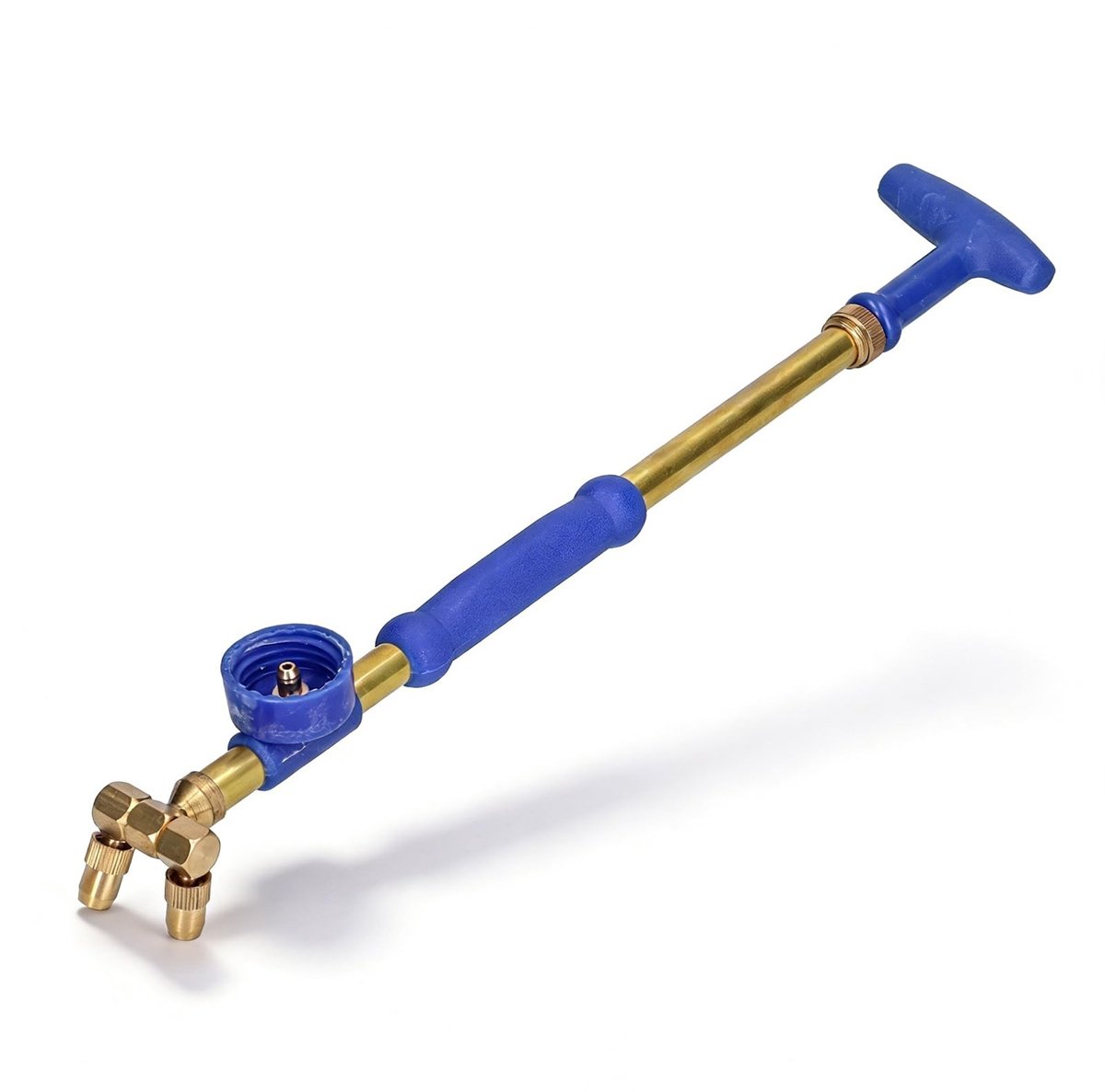 Dailygoods - Tuinspuit met Dubbele Sproeiers en Telescopische Koperen Stang